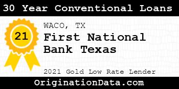 First National Bank Texas 30 Year Conventional Loans gold