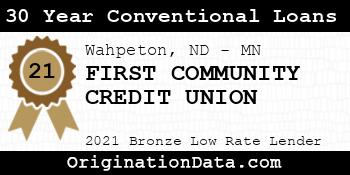 FIRST COMMUNITY CREDIT UNION 30 Year Conventional Loans bronze