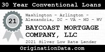 BAYCOAST MORTGAGE COMPANY 30 Year Conventional Loans silver