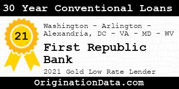 First Republic Bank 30 Year Conventional Loans gold