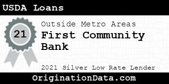 First Community Bank USDA Loans silver