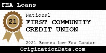 FIRST COMMUNITY CREDIT UNION FHA Loans bronze