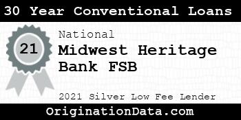 Midwest Heritage Bank FSB 30 Year Conventional Loans silver