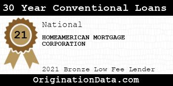 HOMEAMERICAN MORTGAGE CORPORATION 30 Year Conventional Loans bronze