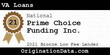 Prime Choice Funding VA Loans bronze