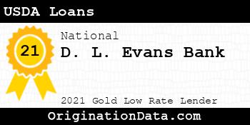 D. L. Evans Bank USDA Loans gold