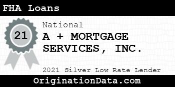A + MORTGAGE SERVICES  FHA Loans silver
