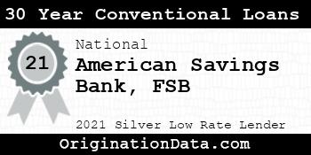 American Savings Bank FSB 30 Year Conventional Loans silver