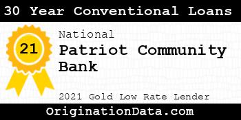 Patriot Community Bank 30 Year Conventional Loans gold