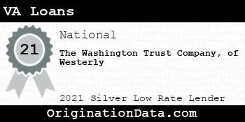 The Washington Trust Company of Westerly VA Loans silver