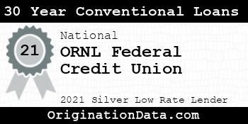 ORNL Federal Credit Union 30 Year Conventional Loans silver