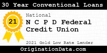 N C P D Federal Credit Union 30 Year Conventional Loans gold