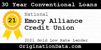 Emory Alliance Credit Union 30 Year Conventional Loans gold