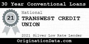 TRANSWEST CREDIT UNION 30 Year Conventional Loans silver