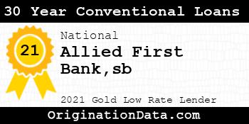 Allied First Banksb 30 Year Conventional Loans gold