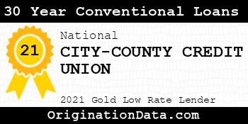 CITY-COUNTY CREDIT UNION 30 Year Conventional Loans gold