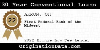 First Federal Bank of the Midwest 30 Year Conventional Loans bronze