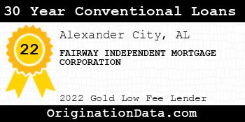 FAIRWAY INDEPENDENT MORTGAGE CORPORATION 30 Year Conventional Loans gold