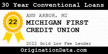MICHIGAN FIRST CREDIT UNION 30 Year Conventional Loans gold