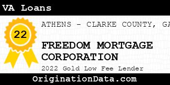 FREEDOM MORTGAGE CORPORATION VA Loans gold