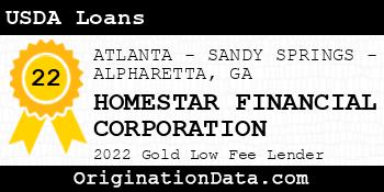 HOMESTAR FINANCIAL CORPORATION USDA Loans gold