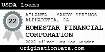 HOMESTAR FINANCIAL CORPORATION USDA Loans silver