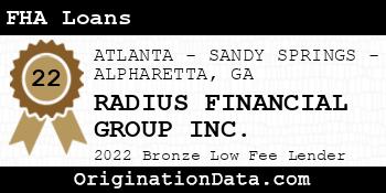 RADIUS FINANCIAL GROUP FHA Loans bronze