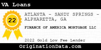 FINANCE OF AMERICA MORTGAGE VA Loans gold
