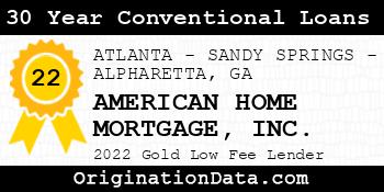 AMERICAN HOME MORTGAGE 30 Year Conventional Loans gold