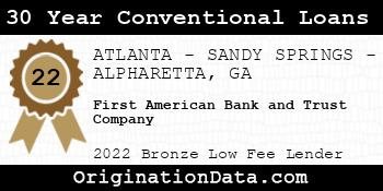 First American Bank and Trust Company 30 Year Conventional Loans bronze
