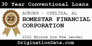 HOMESTAR FINANCIAL CORPORATION 30 Year Conventional Loans bronze