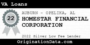 HOMESTAR FINANCIAL CORPORATION VA Loans silver