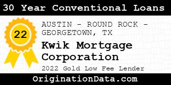 Kwik Mortgage Corporation 30 Year Conventional Loans gold