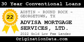 ADVISA MORTGAGE SERVICES LTD. 30 Year Conventional Loans gold