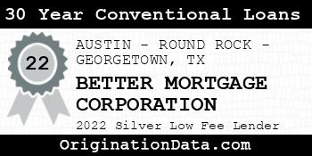 BETTER MORTGAGE CORPORATION 30 Year Conventional Loans silver