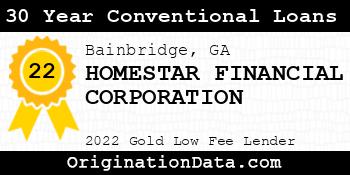 HOMESTAR FINANCIAL CORPORATION 30 Year Conventional Loans gold