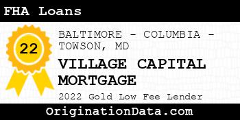 VILLAGE CAPITAL MORTGAGE FHA Loans gold