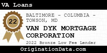 VAN DYK MORTGAGE CORPORATION VA Loans bronze