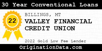 VALLEY FINANCIAL CREDIT UNION 30 Year Conventional Loans gold