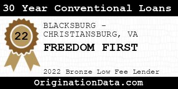 FREEDOM FIRST 30 Year Conventional Loans bronze