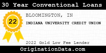 INDIANA UNIVERSITY CREDIT UNION 30 Year Conventional Loans gold