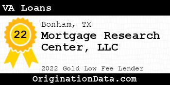 Mortgage Research Center VA Loans gold