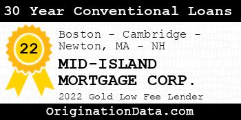 MID-ISLAND MORTGAGE CORP. 30 Year Conventional Loans gold