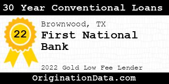 First National Bank 30 Year Conventional Loans gold