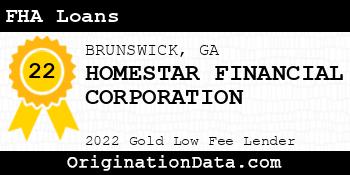 HOMESTAR FINANCIAL CORPORATION FHA Loans gold