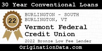 Vermont Federal Credit Union 30 Year Conventional Loans bronze