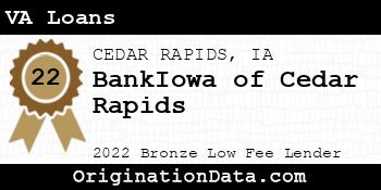 BankIowa of Cedar Rapids VA Loans bronze