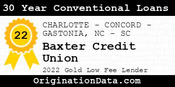 Baxter Credit Union 30 Year Conventional Loans gold