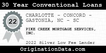 PIKE CREEK MORTGAGE SERVICES 30 Year Conventional Loans silver