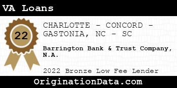 Barrington Bank & Trust Company N.A. VA Loans bronze